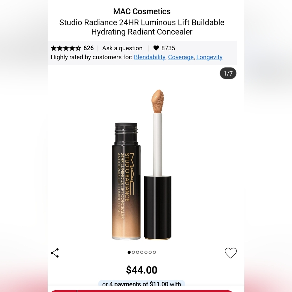 MAC Cosmetics Studio Radiance Concealer - Light Tan